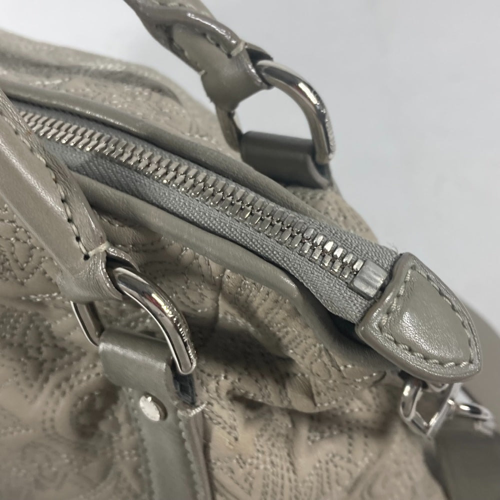 LOUIS VUITTON Tote Bag M97070 leather gray Monogram Antia Ixia PM Women Used Authentic