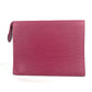 LOUIS VUITTON Clutch bag M41085 Epi Leather Red Epi posh toilette 26 unisex(Unisex) Used Authentic