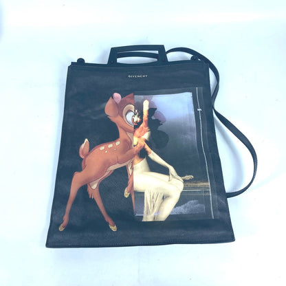 GIVENCHY Shoulder Bag PVC / Leather black Disney DISNEY collaboration Bambi