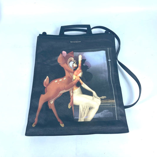 GIVENCHY Shoulder Bag PVC / Leather black Disney DISNEY collaboration Bambi