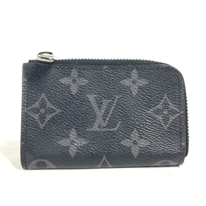 LOUIS VUITTON Coin case M63536 Monogram Eclipse Canvas black Monogram Eclipse Portemonejour mens Used Authentic