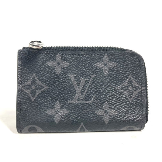 LOUIS VUITTON Coin case M63536 Monogram Eclipse Canvas black Monogram Eclipse Portemonejour mens Used Authentic