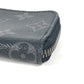 LOUIS VUITTON Coin case M63536 Monogram Eclipse Canvas black Monogram Eclipse Portemonejour mens Used Authentic