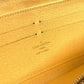 LOUIS VUITTON Long Wallet Purse N63006 Damier Azur Canvas white Damier Azur Balloon motif Women Used Authentic