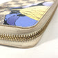 LOUIS VUITTON Long Wallet Purse N63006 Damier Azur Canvas white Damier Azur Balloon motif Women Used Authentic