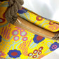 CHANEL Shoulder Bag canvas yellow High summer Flower Pattern