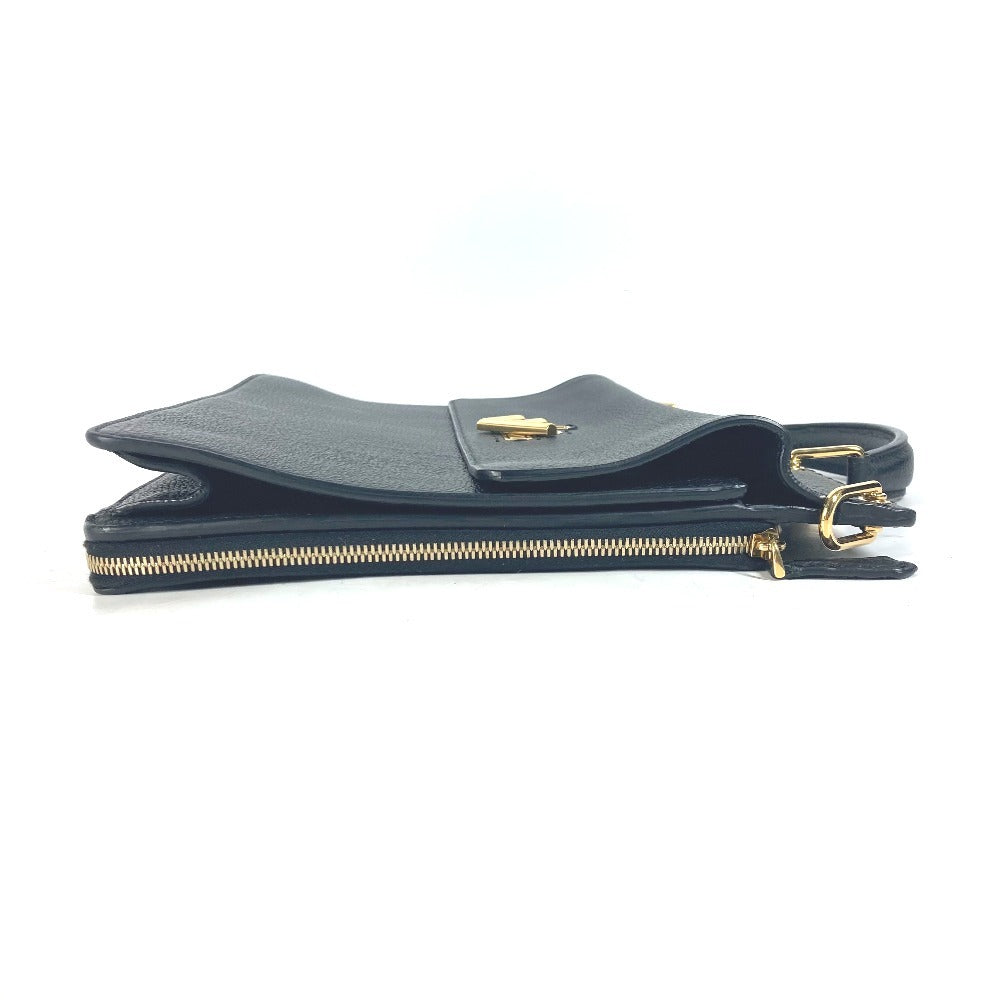 FENDI Business bag 7VA462 leather black Bag Handbag Tote Bag Briefcase Double Face