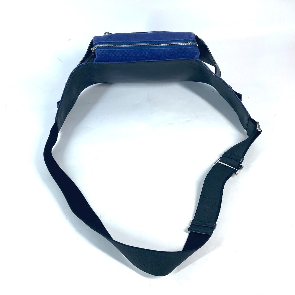 BALENCIAGA Sling bag 433625 Leather / canvas blue logo