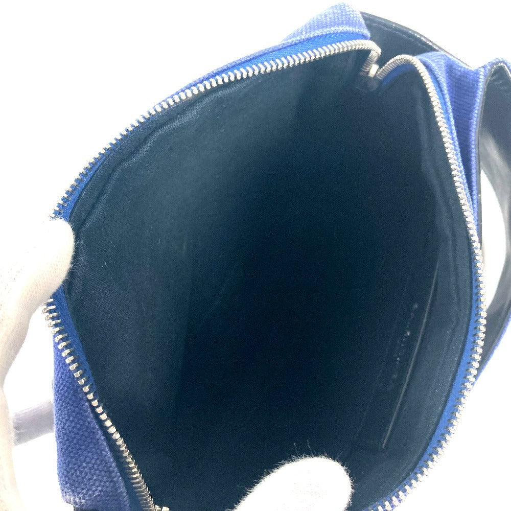 BALENCIAGA Sling bag 433625 Leather / canvas blue logo