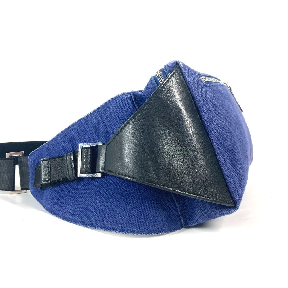 BALENCIAGA Sling bag 433625 Leather / canvas blue logo