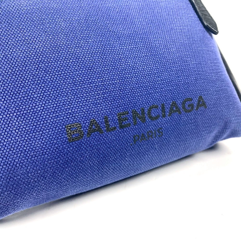 BALENCIAGA Sling bag 433625 Leather / canvas blue logo