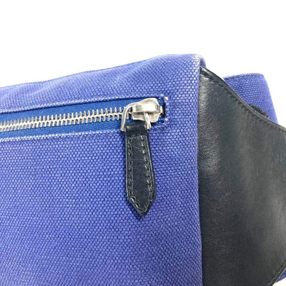 BALENCIAGA Sling bag 433625 Leather / canvas blue logo