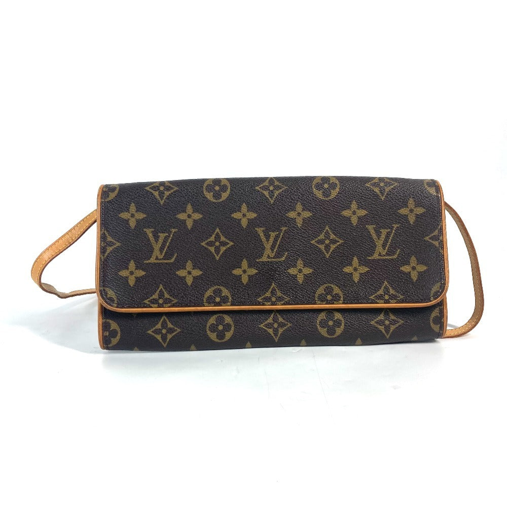 LOUIS VUITTON Shoulder Bag M51852 Monogram canvas Brown Monogram Pochette Twin GM