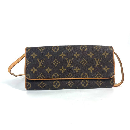 LOUIS VUITTON Shoulder Bag M51852 Monogram canvas Brown Monogram Pochette Twin GM