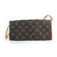 LOUIS VUITTON Shoulder Bag M51852 Monogram canvas Brown Monogram Pochette Twin GM