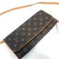 LOUIS VUITTON Shoulder Bag M51852 Monogram canvas Brown Monogram Pochette Twin GM