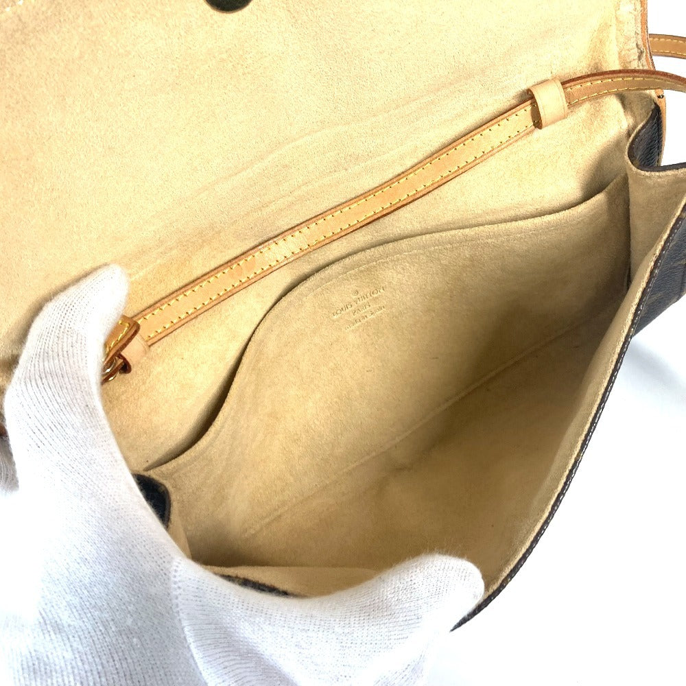 LOUIS VUITTON Shoulder Bag M51852 Monogram canvas Brown Monogram Pochette Twin GM