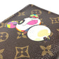 LOUIS VUITTON Long Wallet Purse M61729 Monogram canvas Brown Monogram panda Porto Monezup
