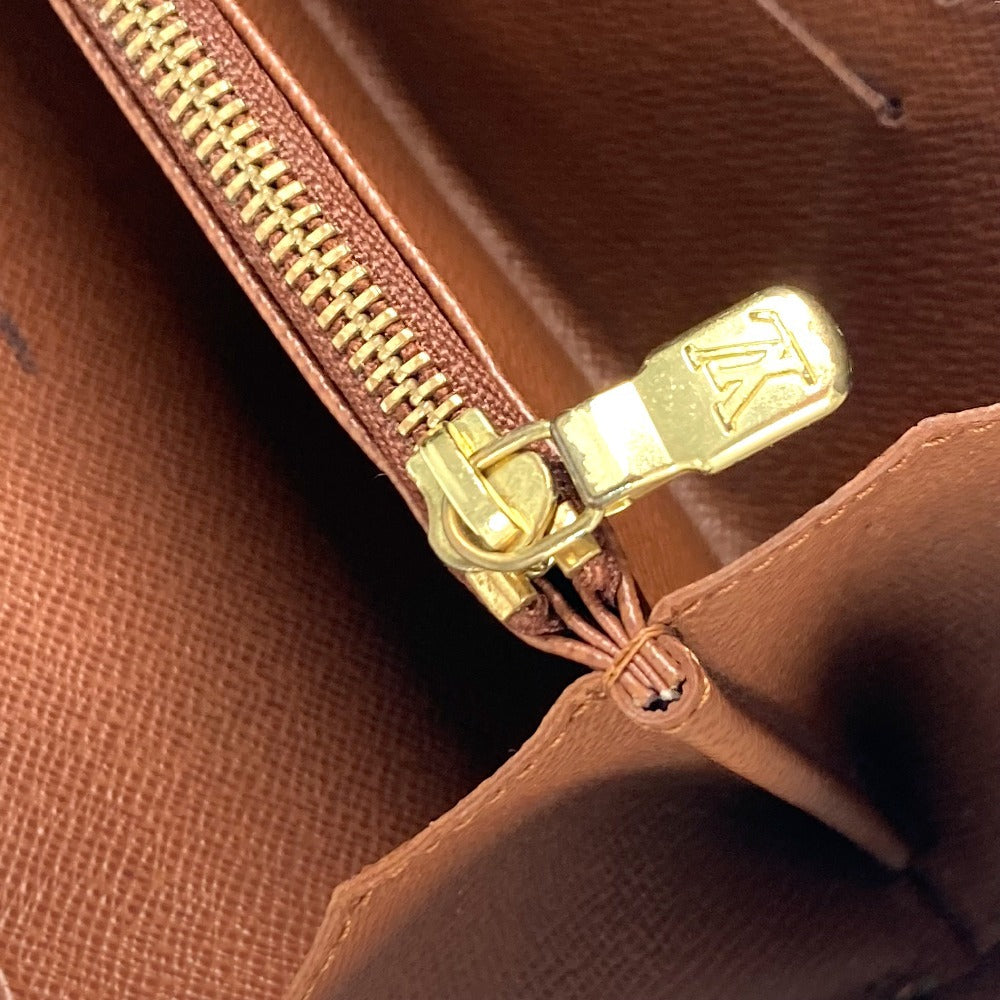 LOUIS VUITTON Long Wallet Purse M61729 Monogram canvas Brown Monogram panda Porto Monezup