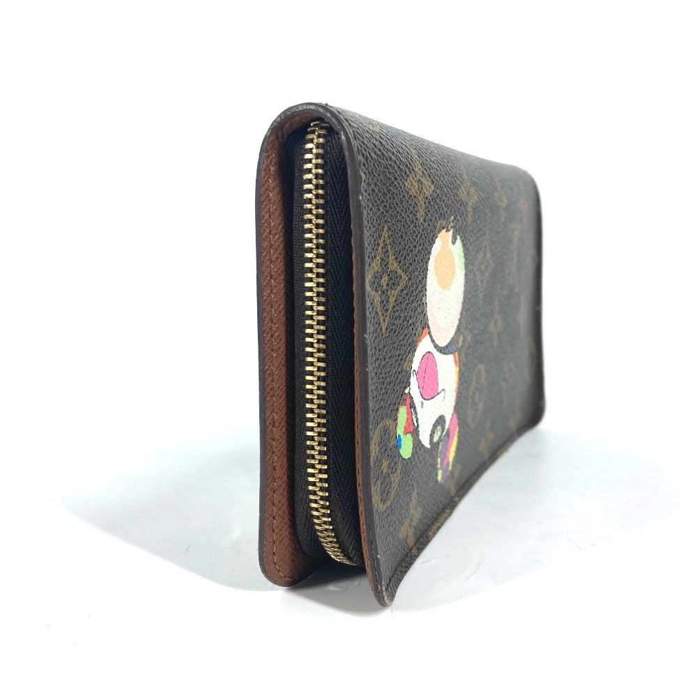 LOUIS VUITTON Long Wallet Purse M61729 Monogram canvas Brown Monogram panda Porto Monezup