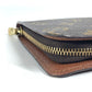 LOUIS VUITTON Long Wallet Purse M61729 Monogram canvas Brown Monogram panda Porto Monezup