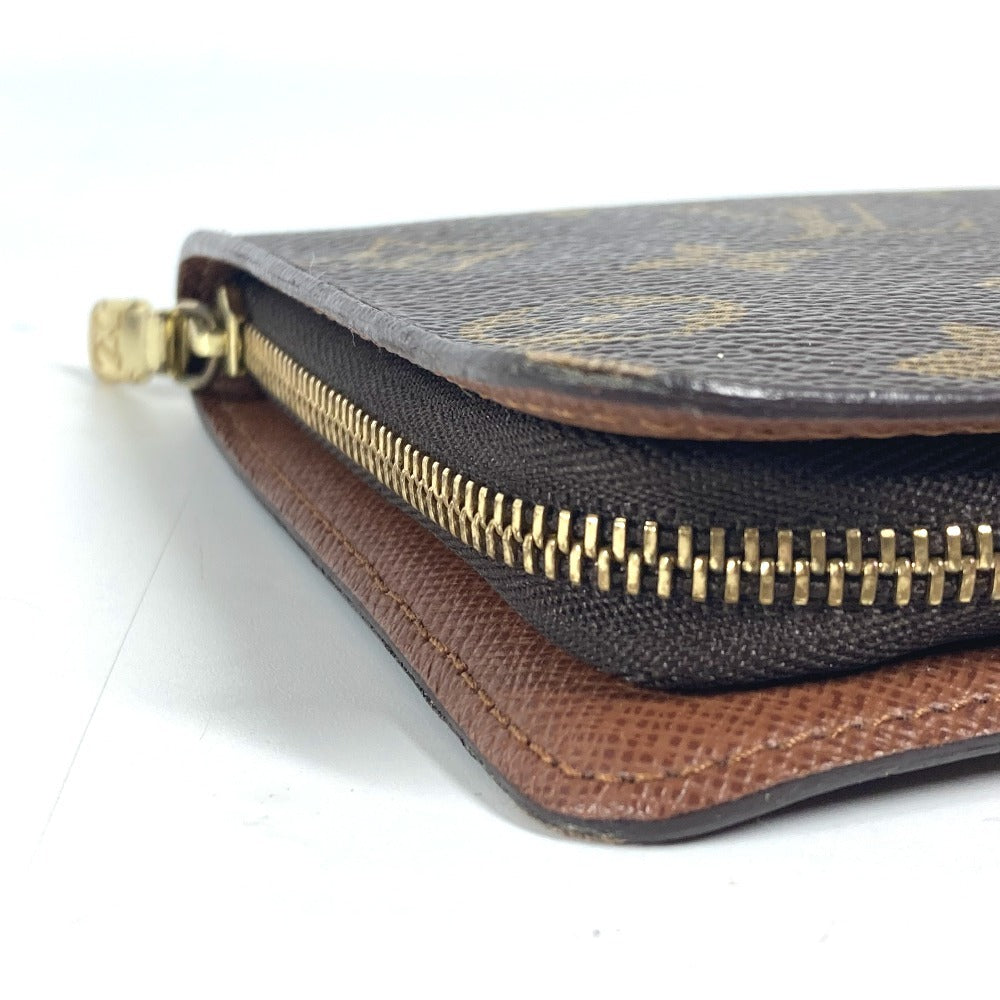 LOUIS VUITTON Long Wallet Purse M61729 Monogram canvas Brown Monogram panda Porto Monezup