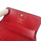 LOUIS VUITTON Trifold wallet M62185 Monogram Ann Platt Leather Red Monogram Ann Platt Portefeuille Pont Neuf Compact