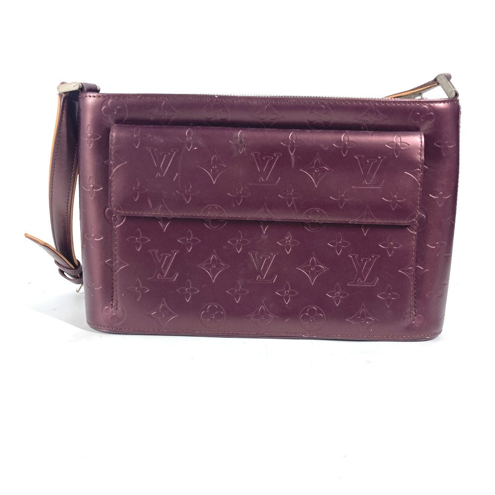 LOUIS VUITTON Shoulder Bag M55126 Monogram mat leather purple Monogram mat Alston