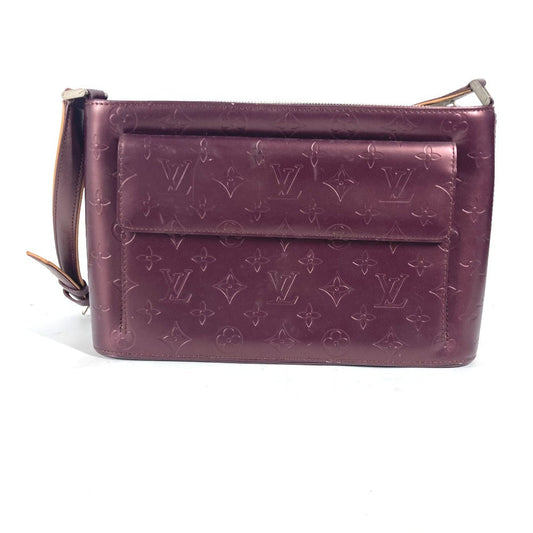 LOUIS VUITTON Shoulder Bag M55126 Monogram mat leather purple Monogram mat Alston