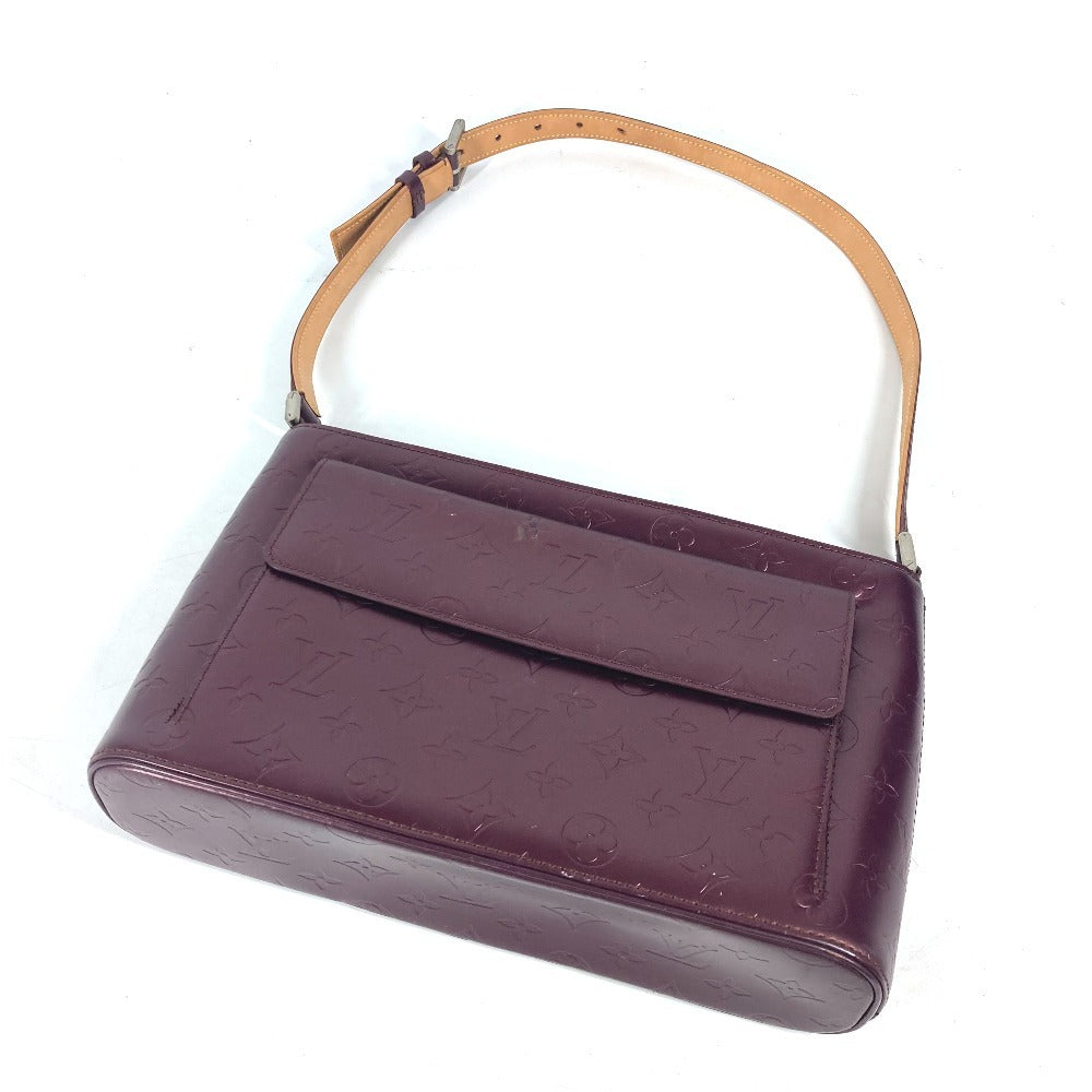 LOUIS VUITTON Shoulder Bag M55126 Monogram mat leather purple Monogram mat Alston