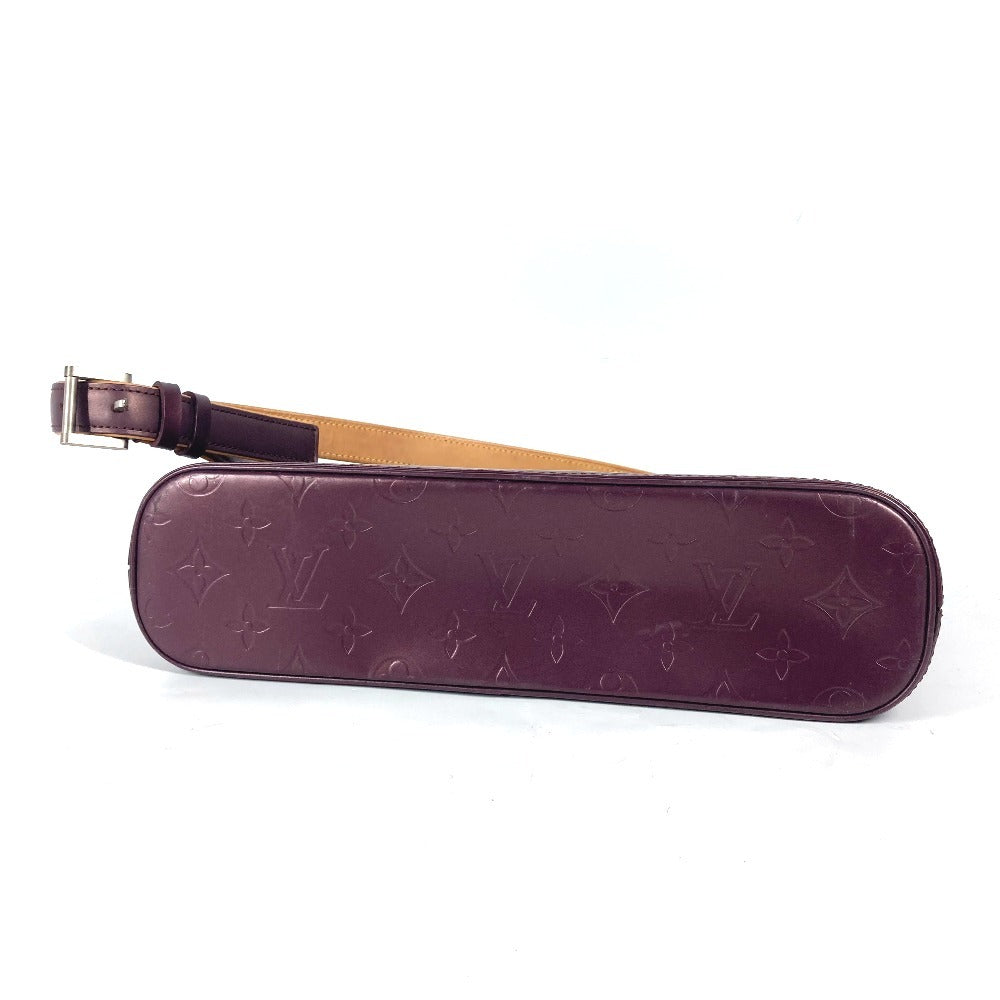 LOUIS VUITTON Shoulder Bag M55126 Monogram mat leather purple Monogram mat Alston