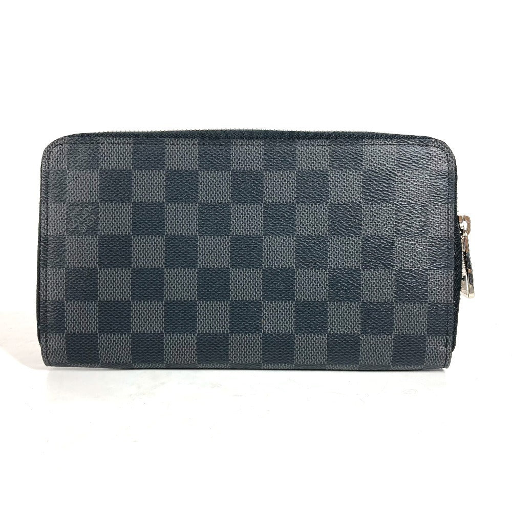 LOUIS VUITTON Long Wallet Purse N63077 Damier Grafitto Canvas black Damier Grafitte Zippy Organizer
