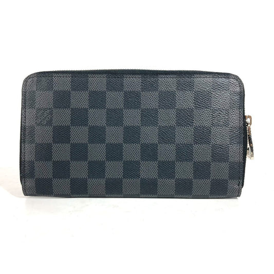 LOUIS VUITTON Long Wallet Purse N63077 Damier Grafitto Canvas black Damier Grafitte Zippy Organizer