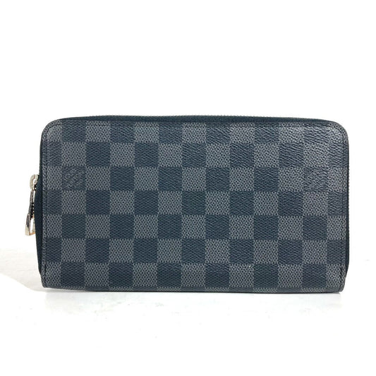 LOUIS VUITTON Long Wallet Purse N63077 Damier Grafitto Canvas black Damier Grafitte Zippy Organizer