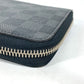 LOUIS VUITTON Long Wallet Purse N63077 Damier Grafitto Canvas black Damier Grafitte Zippy Organizer