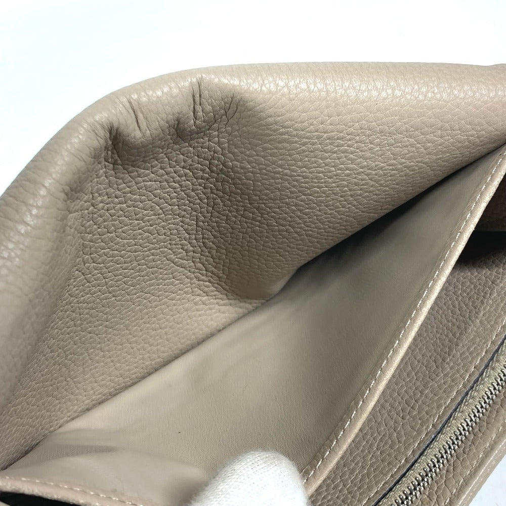 LOUIS VUITTON Long Wallet Purse M60144 monogram mahina leather beige Monogram Mahina Portefeuille Iris