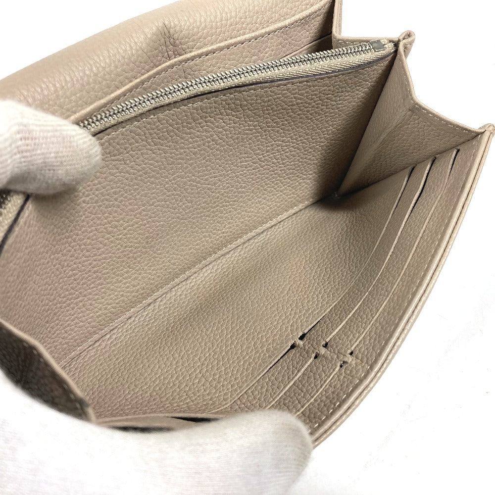 LOUIS VUITTON Long Wallet Purse M60144 monogram mahina leather beige Monogram Mahina Portefeuille Iris