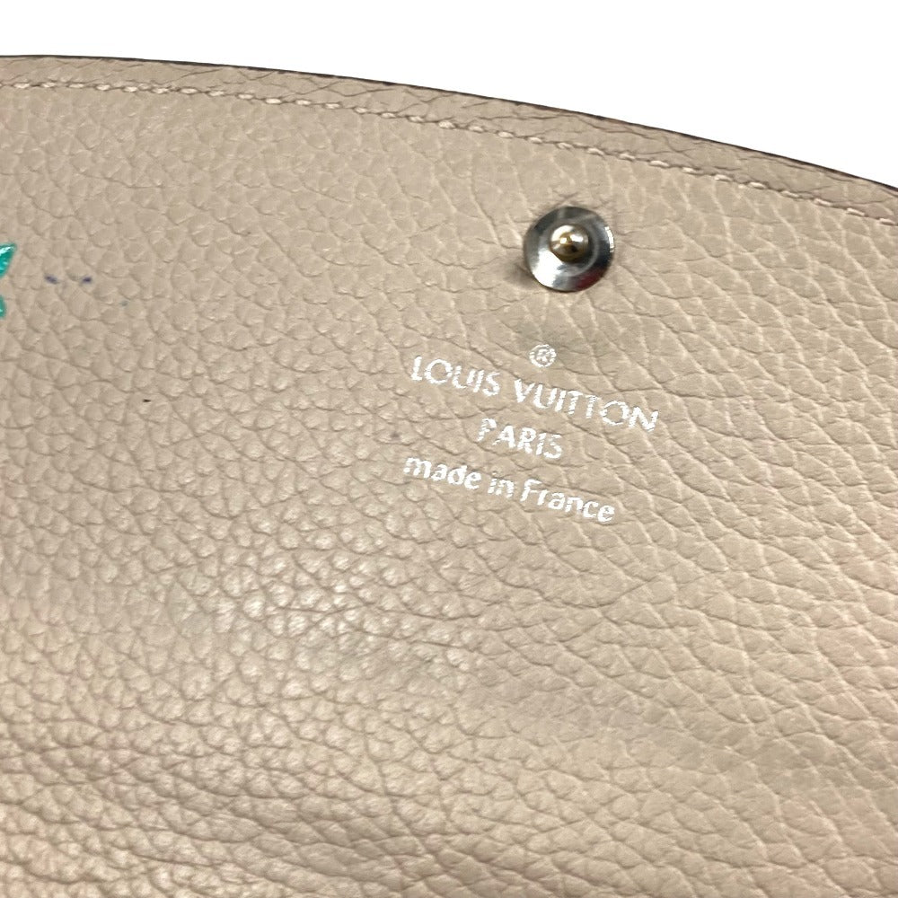 LOUIS VUITTON Long Wallet Purse M60144 monogram mahina leather beige Monogram Mahina Portefeuille Iris