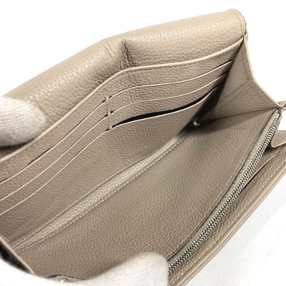 LOUIS VUITTON Long Wallet Purse M60144 monogram mahina leather beige Monogram Mahina Portefeuille Iris