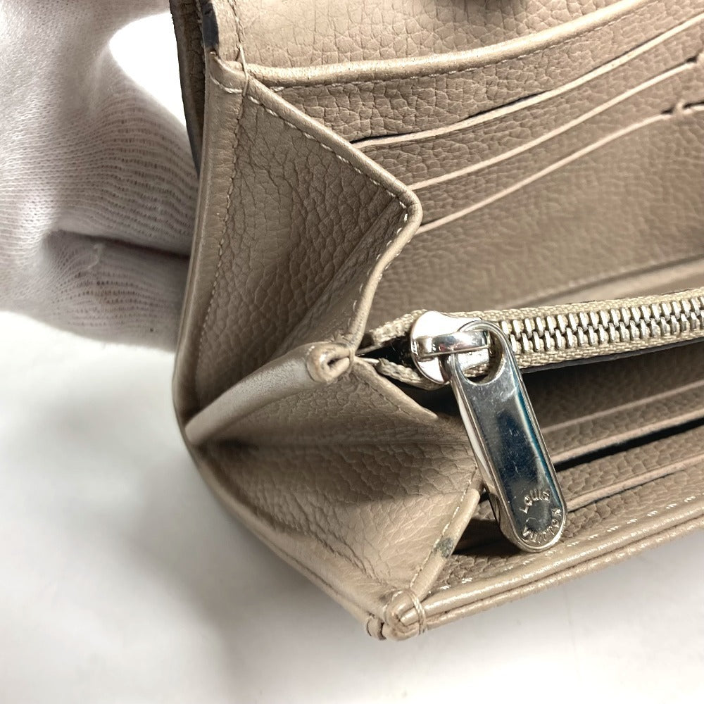 LOUIS VUITTON Long Wallet Purse M60144 monogram mahina leather beige Monogram Mahina Portefeuille Iris