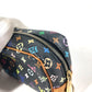 LOUIS VUITTON Pouch M58034 Monogram multicolor canvas black Monogram multicolor Truth Wapiti Women Used Authentic