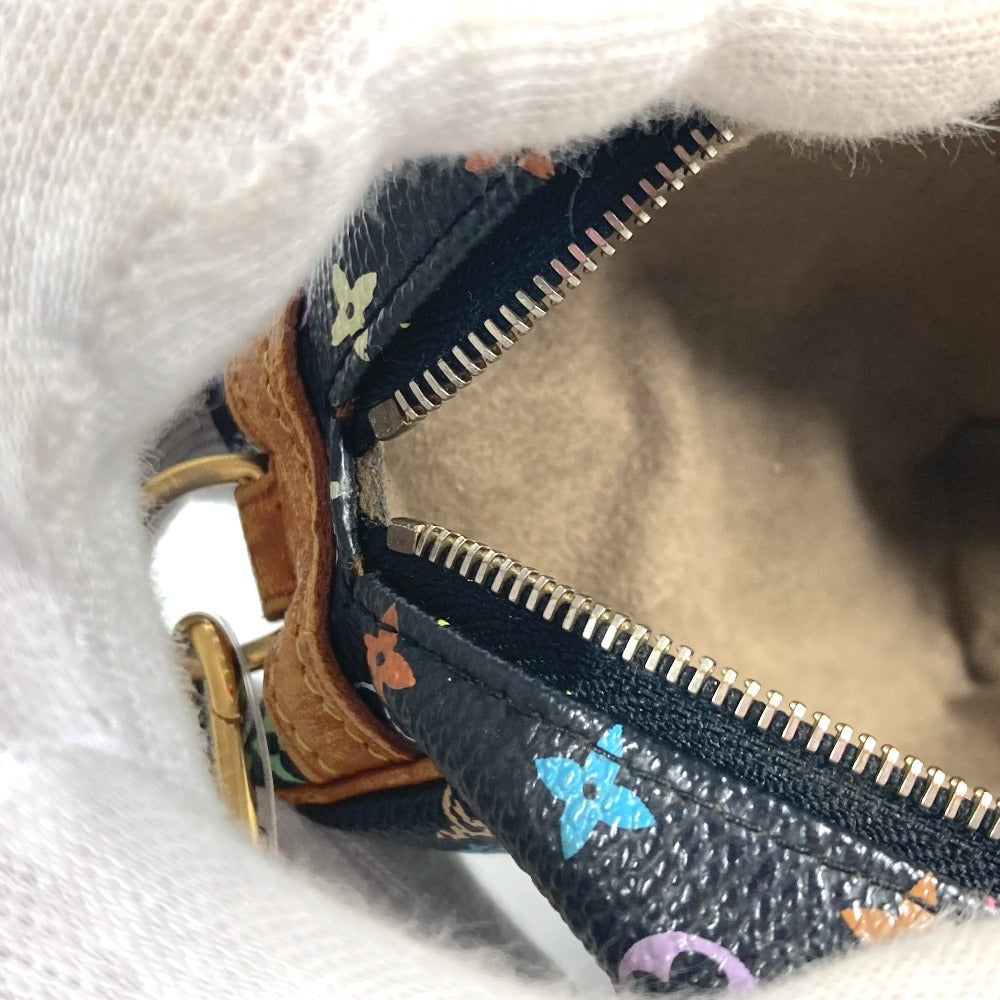 LOUIS VUITTON Pouch M58034 Monogram multicolor canvas black Monogram multicolor Truth Wapiti Women Used Authentic