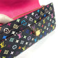 LOUIS VUITTON Long Wallet Purse M60278 Monogram multicolor canvas black Monogram multicolor Portefeuille Sarah Nu Women Used Authentic