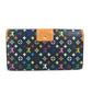 LOUIS VUITTON Long Wallet Purse M60278 Monogram multicolor canvas black Monogram multicolor Portefeuille Sarah Nu Women Used Authentic