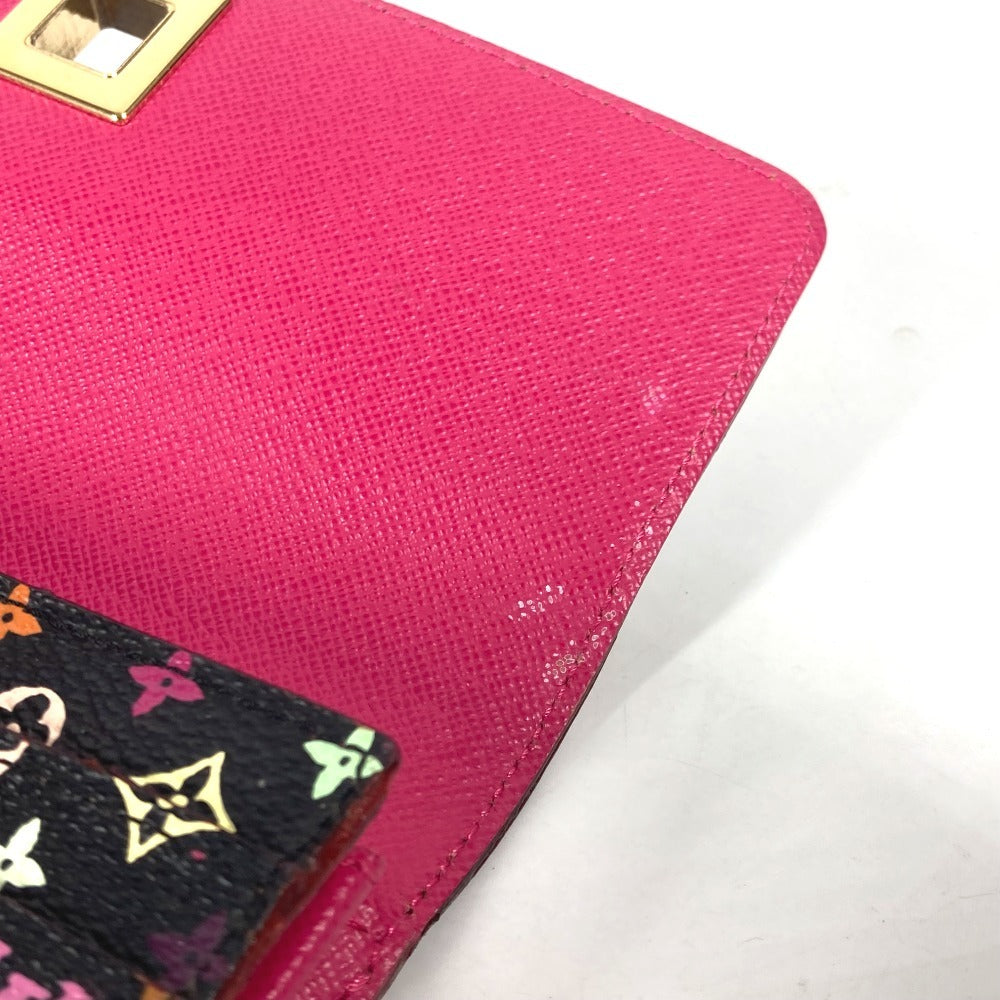 LOUIS VUITTON Long Wallet Purse M60278 Monogram multicolor canvas black Monogram multicolor Portefeuille Sarah Nu Women Used Authentic