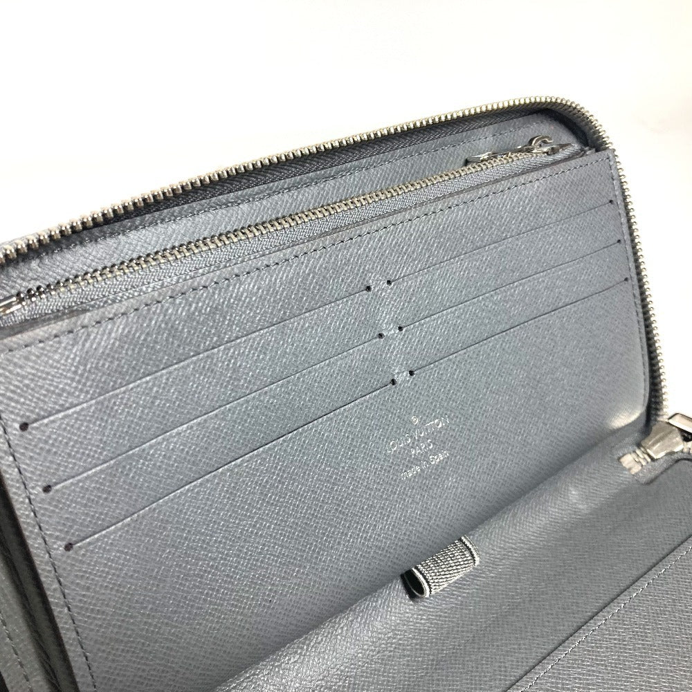 LOUIS VUITTON Long Wallet Purse M30517 Taiga Leather gray Taiga Zippy Organizer
