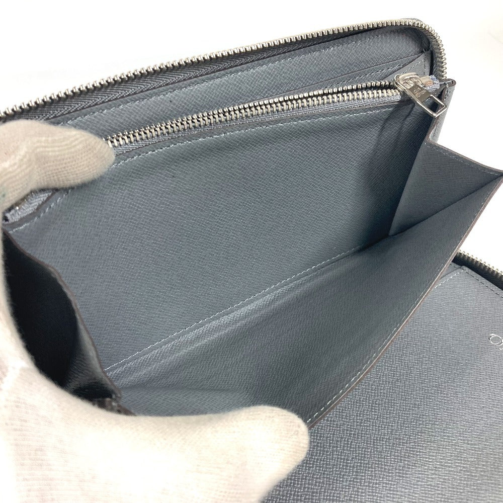 LOUIS VUITTON Long Wallet Purse M30517 Taiga Leather gray Taiga Zippy Organizer