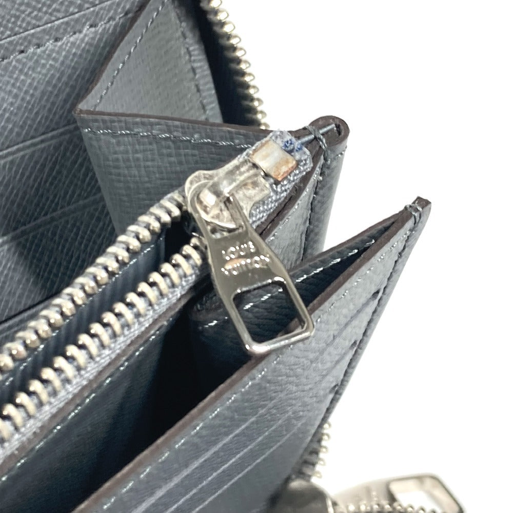 LOUIS VUITTON Long Wallet Purse M30517 Taiga Leather gray Taiga Zippy Organizer