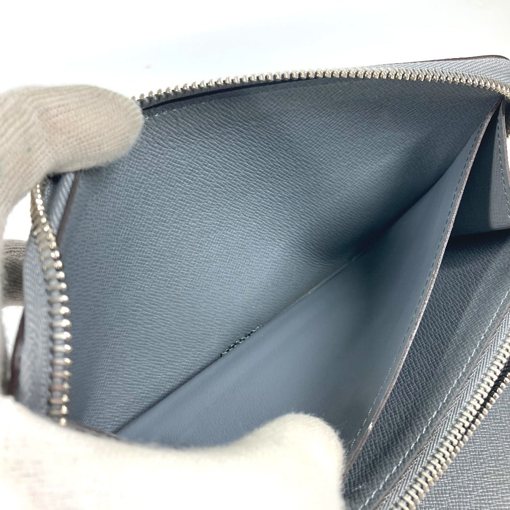 LOUIS VUITTON Long Wallet Purse M30517 Taiga Leather gray Taiga Zippy Organizer