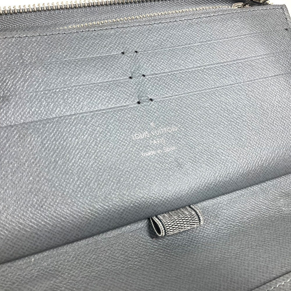 LOUIS VUITTON Long Wallet Purse M30517 Taiga Leather gray Taiga Zippy Organizer